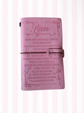 Pink "To My Niece" Embossed Journal